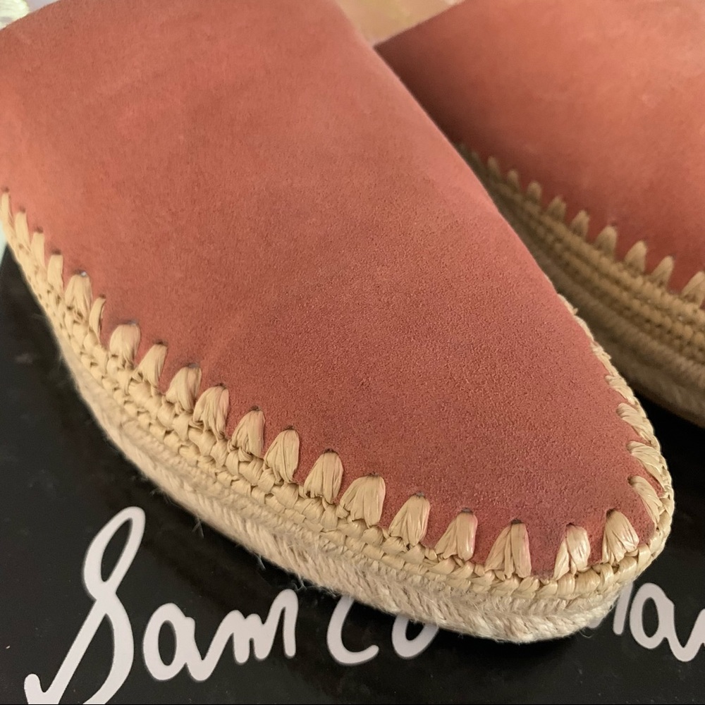 Sam Edelman Women’s Size 8 Austin Rose Suede Espadrille Mules - Picture 6 of 8